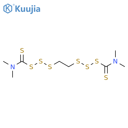 Methanethioamide, 1,1'-[1,2-ethanediylbis(trithio)]bis[N,N-dimethyl- structure