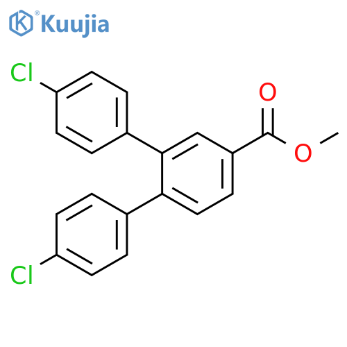 [1,1':2',1''-TERPHENYL]-4'-CARBOXYLIC ACID, 4,4''-DICHLORO-, METHYL ESTER structure