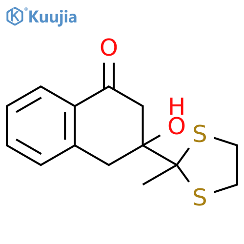 1(2H)-Naphthalenone,3,4-dihydro-3-hydroxy-3-(2-methyl-1,3-dithiolan-2-yl)- structure