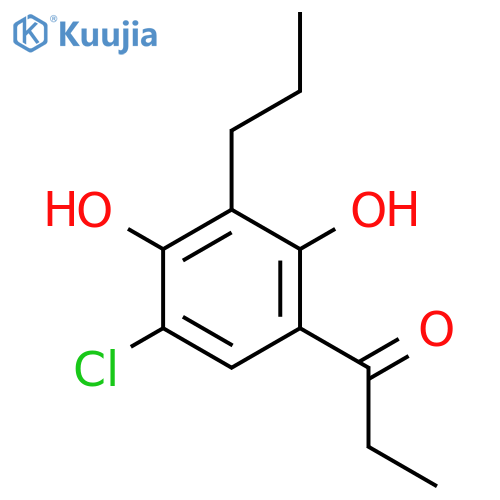 1-Propanone, 1-(5-chloro-2,4-dihydroxy-3-propylphenyl)- structure
