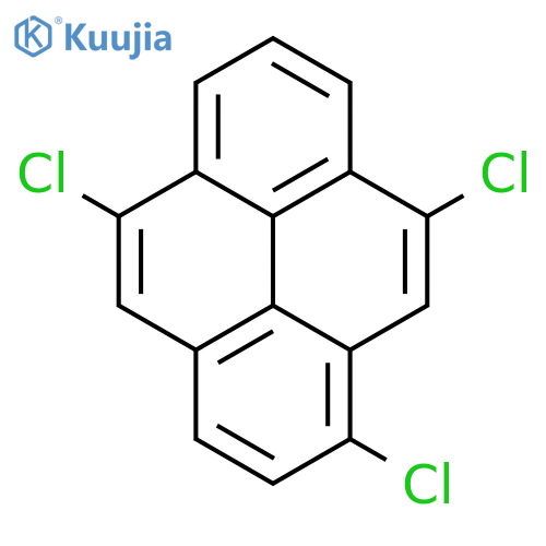 Pyrene, 1,5,9-trichloro- structure