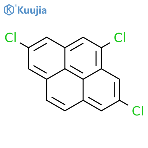 Pyrene, 2,4,7-trichloro- structure