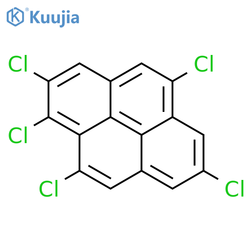 Pyrene, 1,2,5,7,10-pentachloro- structure