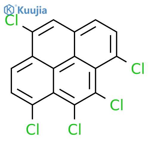 Pyrene, 1,4,8,9,10-pentachloro- structure