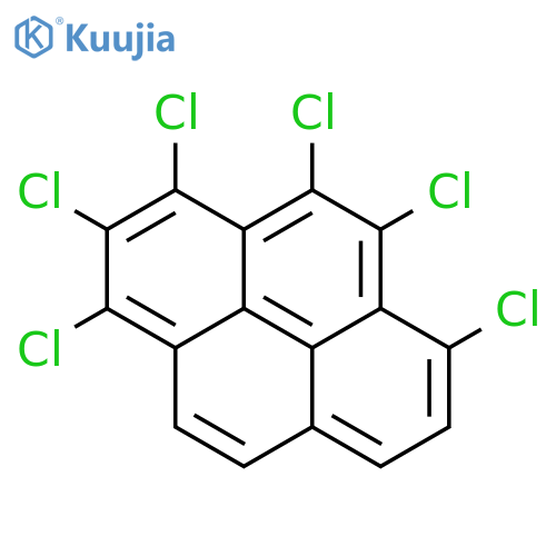 Pyrene, 1,2,3,4,5,6-hexachloro- structure
