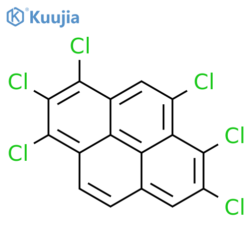 Pyrene, 1,2,3,5,6,7-hexachloro- structure