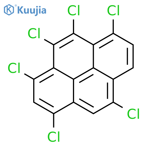 Pyrene, 1,3,4,5,6,9-hexachloro- structure