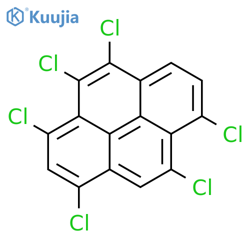 Pyrene, 1,3,4,5,8,9-hexachloro- structure
