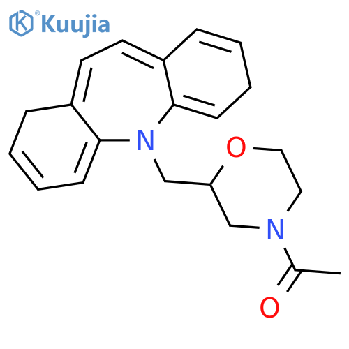 Morpholine, 4-acetyl-2-(5H-dibenz[b,f]azepin-5-ylmethyl)- structure
