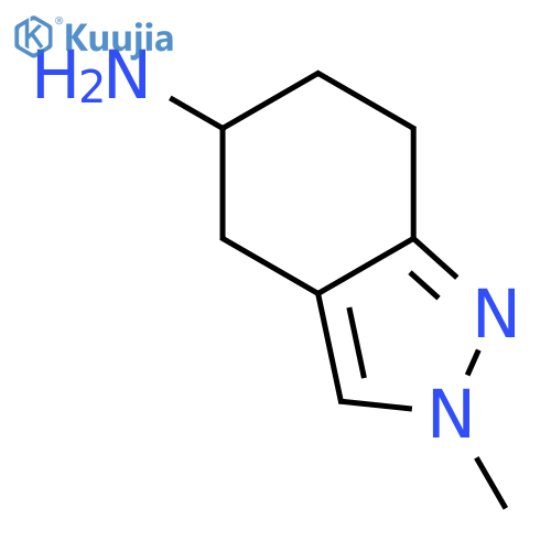 2-Methyl-4,5,6,7-tetrahydro-2H-indazol-5-amine structure