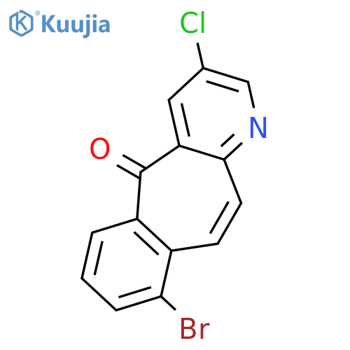 5H-Benzo[4,5]cyclohepta[1,2-b]pyridin-5-one, 9-bromo-3-chloro- structure