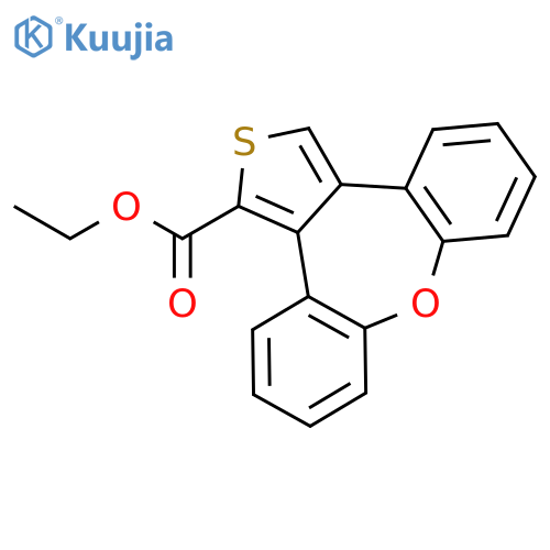 Dibenzo[b,f]thieno[3,4-d]oxepin-1-carboxylic acid, ethyl ester structure