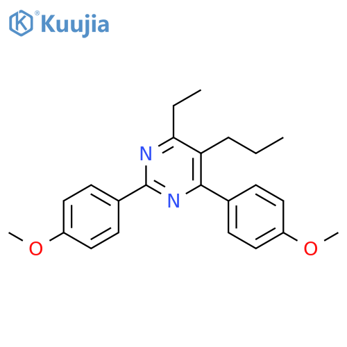 Pyrimidine, 4-ethyl-2,6-bis(4-methoxyphenyl)-5-propyl- structure