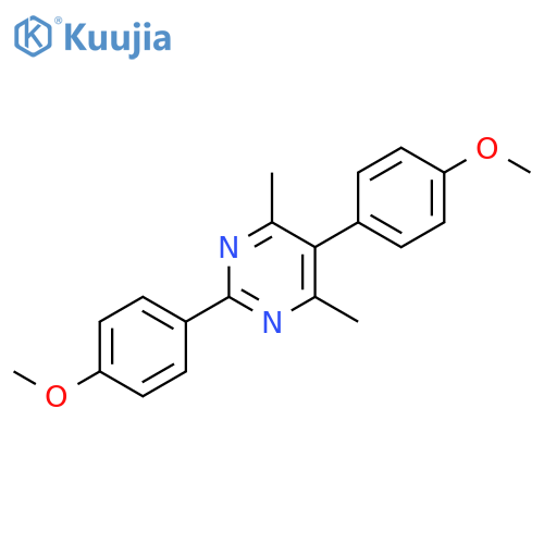 Pyrimidine, 2,5-bis(4-methoxyphenyl)-4,6-dimethyl- structure