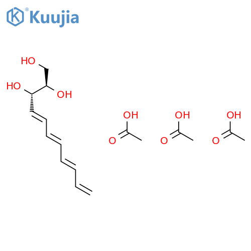 4,6,8,10-Undecatetraene-1,2,3-triol, triacetate, (2R,3S,4E,6E,8E)- structure
