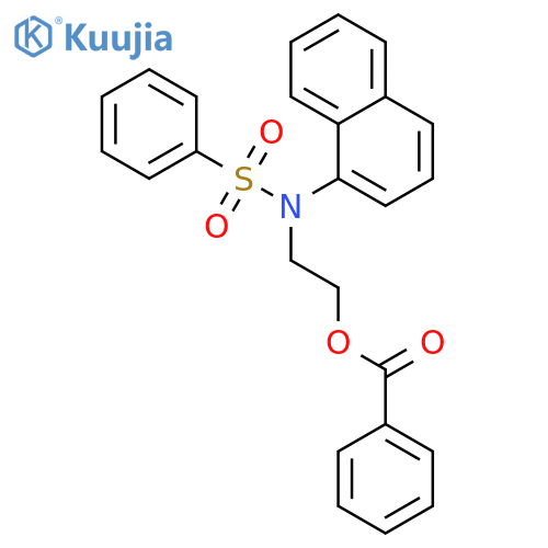 Benzenesulfonamide, N-[2-(benzoyloxy)ethyl]-N-naphthalenyl- structure