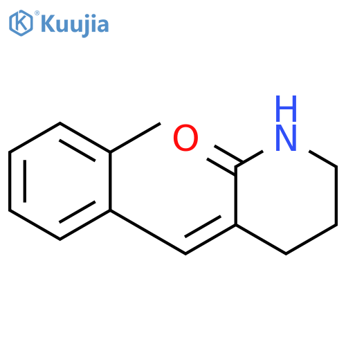 2-Piperidinone, 3-[(2-methylphenyl)methylene]-, (3E)- structure