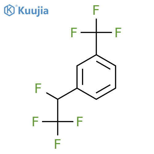 Benzene, 1-(1,2,2,2-tetrafluoroethyl)-3-(trifluoromethyl)- structure