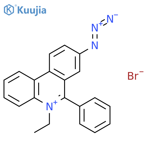 Phenanthridinium, 8-azido-5-ethyl-6-phenyl-, bromide structure