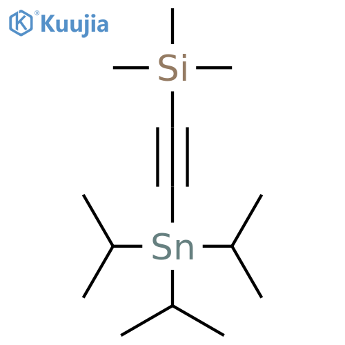 Silane, trimethyl[[tris(1-methylethyl)stannyl]ethynyl]- structure