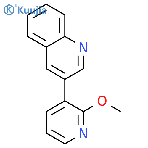 Quinoline, 3-(2-methoxy-3-pyridinyl)- structure