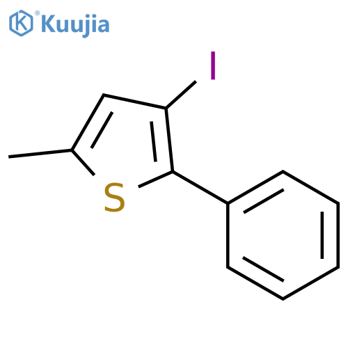 Thiophene, 3-iodo-5-methyl-2-phenyl- structure