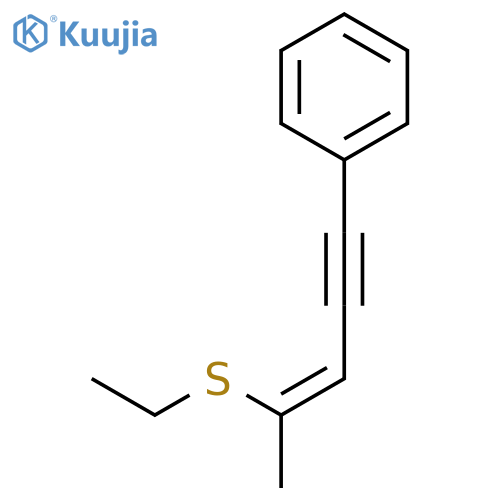 Benzene, [4-(ethylthio)-3-penten-1-ynyl]-, (Z)- (9CI) structure