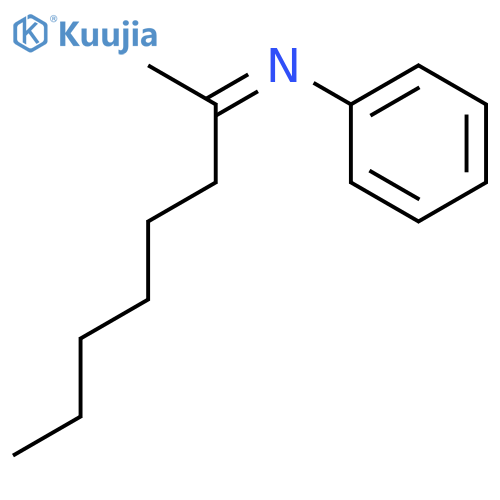 Benzenamine, N-(1-methylheptylidene)- structure