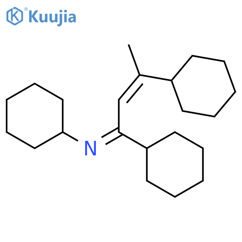 Cyclohexanamine, N-(1,3-dicyclohexyl-2-butenylidene)- structure