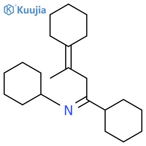 Cyclohexanamine, N-(1-cyclohexyl-3-cyclohexylidenebutylidene)- structure
