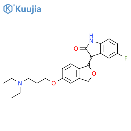 2H-Indol-2-one,3-[5-[3-(diethylamino)propoxy]-1(3H)-isobenzofuranylidene]-5-fluoro-1,3-dihydro- structure