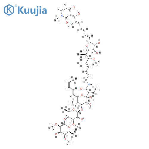 2-{2,3-dihydroxy-4-({3-hydroxy-5-[(4-hydroxy-3,5-dimethoxy-6-methyltetrahydro-2H-pyran-2-yl)oxy]-4-methoxy-6-methyltetrahydro-2H-pyran-2-yl}oxy)-5,5-dimethyl-6-[(1E,3E)-penta-1,3-dien-1-yl]tetrahydro-2H-pyran-2-yl}-N-[(2E,4E)-7-{3,4-dihydroxy-5-[(1E,3E,5E structure