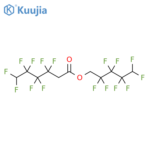 Hexanoic acid, 3,3,4,4,5,5,6,6-octafluoro-,2,2,3,3,4,4,5,5-octafluoropentyl ester structure
