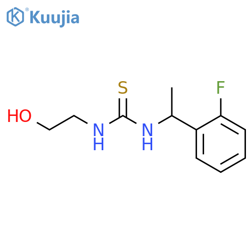 Thiourea, N-[1-(2-fluorophenyl)ethyl]-N'-(2-hydroxyethyl)- structure