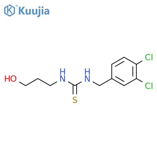 Thiourea, N-[(3,4-dichlorophenyl)methyl]-N'-(3-hydroxypropyl)- structure