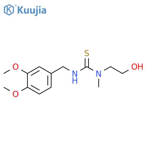 Thiourea,N'-[(3,4-dimethoxyphenyl)methyl]-N-(2-hydroxyethyl)-N-methyl- structure