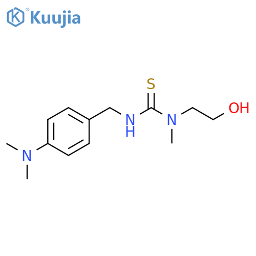 Thiourea,N'-[[4-(dimethylamino)phenyl]methyl]-N-(2-hydroxyethyl)-N-methyl- structure