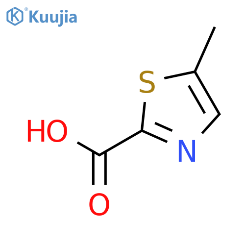 5-methyl-1,3-thiazole-2-carboxylic acid structure