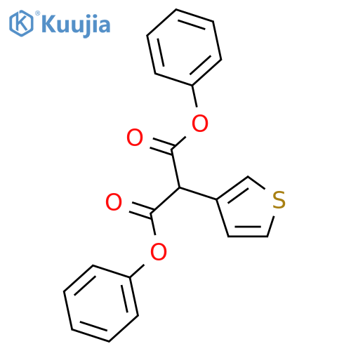 Propanedioic acid, 3-thienyl-, diphenyl ester structure
