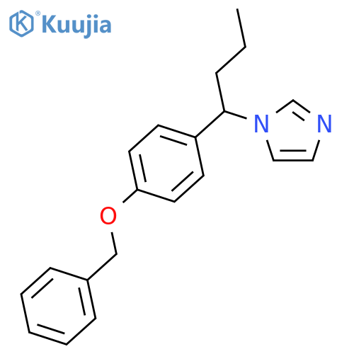 1H-Imidazole, 1-[1-[4-(phenylmethoxy)phenyl]butyl]- structure