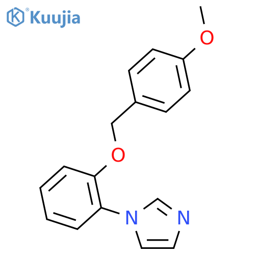 1H-Imidazole, 1-[2-[(4-methoxyphenyl)methoxy]phenyl]- structure