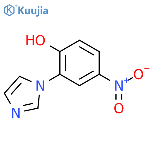 Phenol, 2-(1H-imidazol-1-yl)-4-nitro- structure