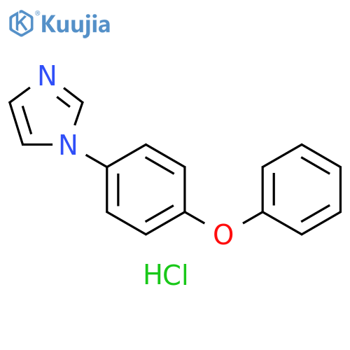 1H-Imidazole, 1-(4-phenoxyphenyl)-, hydrochloride (1:1) structure
