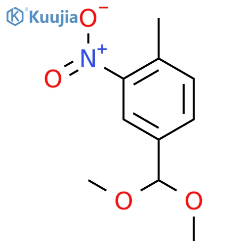 Benzene, 4-(dimethoxymethyl)-1-methyl-2-nitro- structure