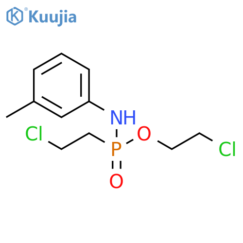 Phosphonamidic acid, P-(2-chloroethyl)-N-(3-methylphenyl)-, 2-chloroethyl ester structure