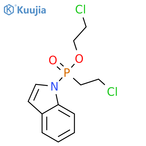 Phosphinic acid, (2-chloroethyl)-1H-indol-1-yl-, 2-chloroethyl ester structure