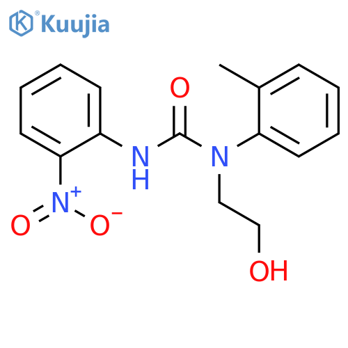 Urea, N-(2-hydroxyethyl)-N-(2-methylphenyl)-N'-(2-nitrophenyl)- structure