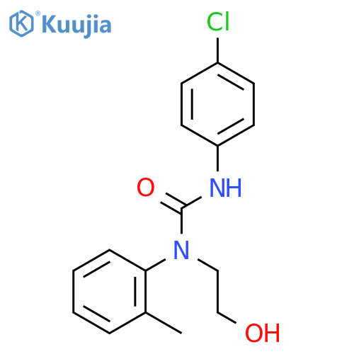 Urea, N'-(4-chlorophenyl)-N-(2-hydroxyethyl)-N-(2-methylphenyl)- structure