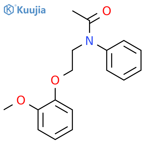 Acetamide, N-[2-(2-methoxyphenoxy)ethyl]-N-phenyl- structure