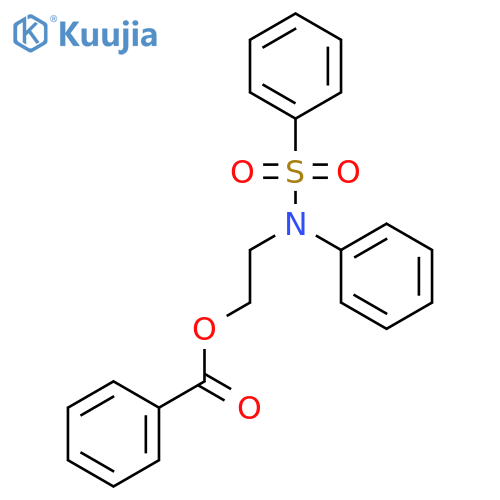 Benzenesulfonamide, N-[2-(benzoyloxy)ethyl]-N-phenyl- structure